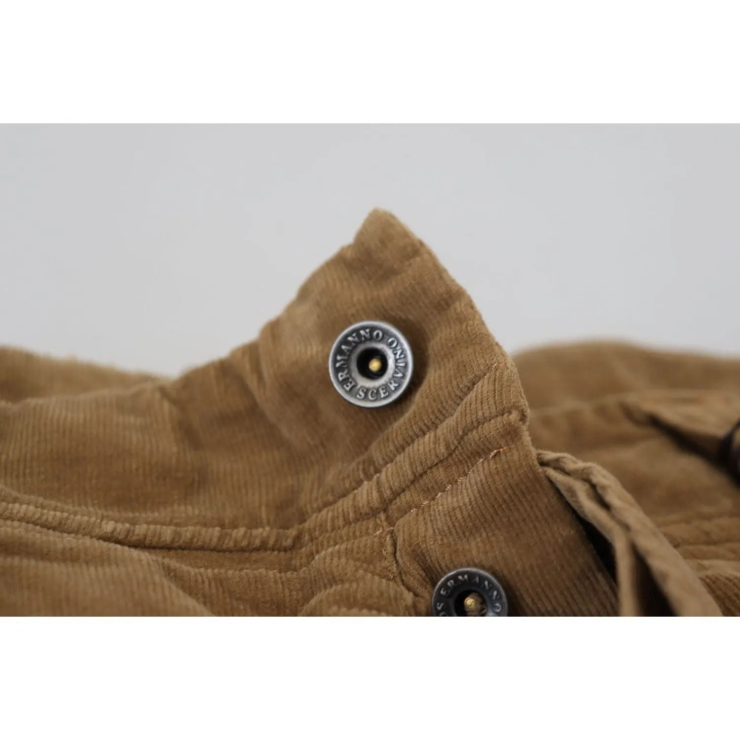 Ermanno Scervino Chic Brown Corduroy Cargo Pants