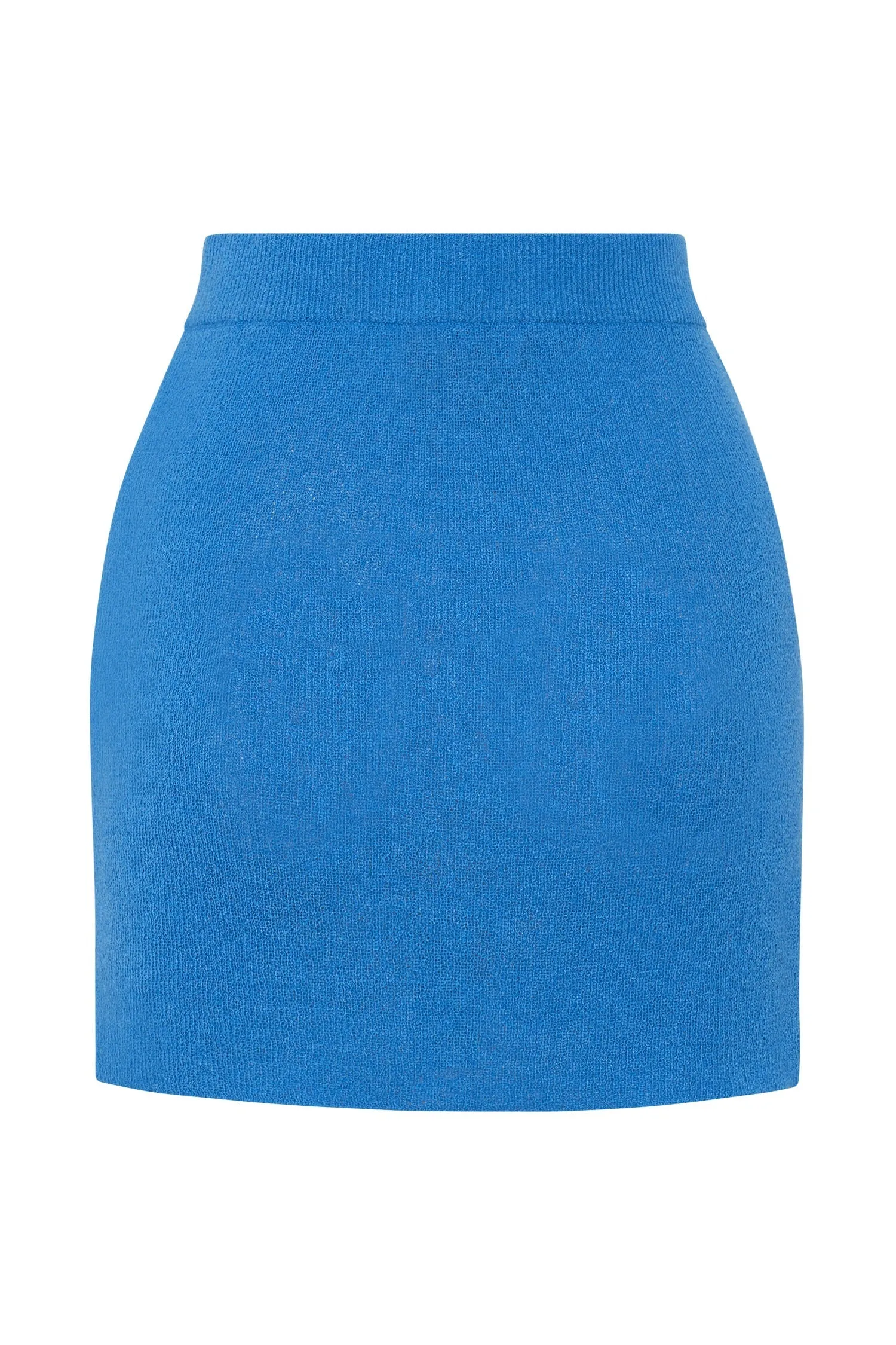 Esme Knit Mini Skirt - Azure Blue