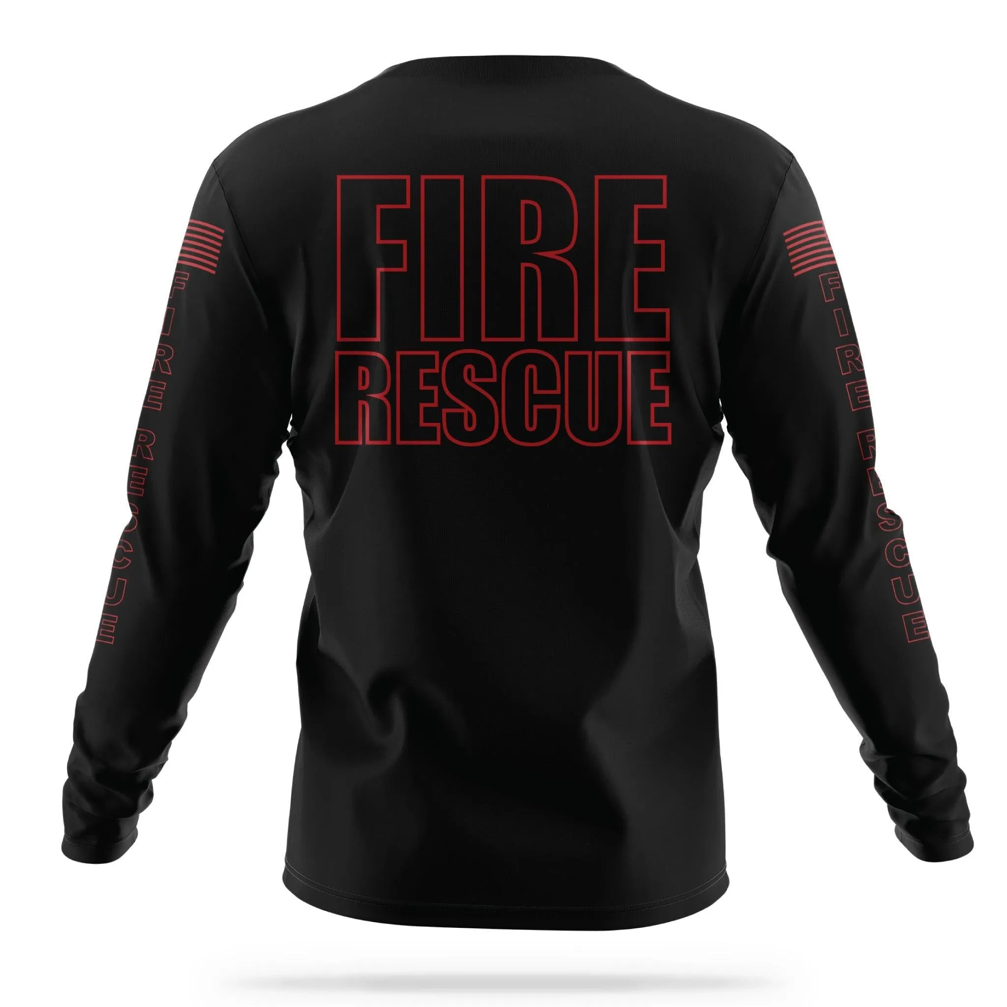 [FIRE RESCUE] Men's Utility Long Sleeve [BLK/RED]