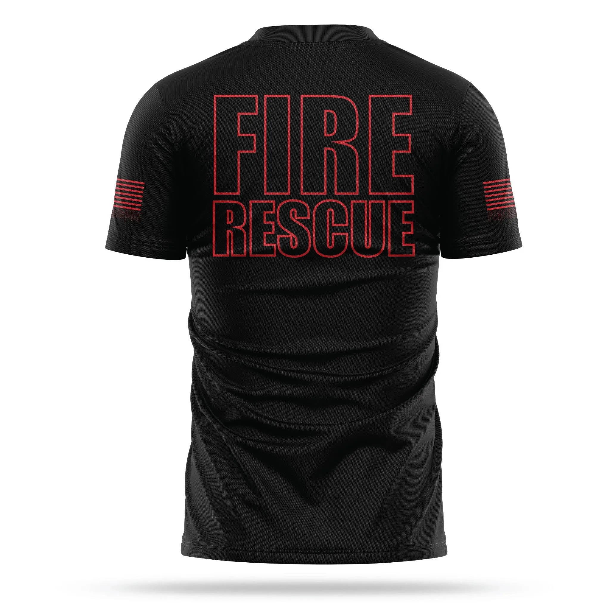 [FIRE RESCUE] Men's Utility Shirt [BLK/RED]