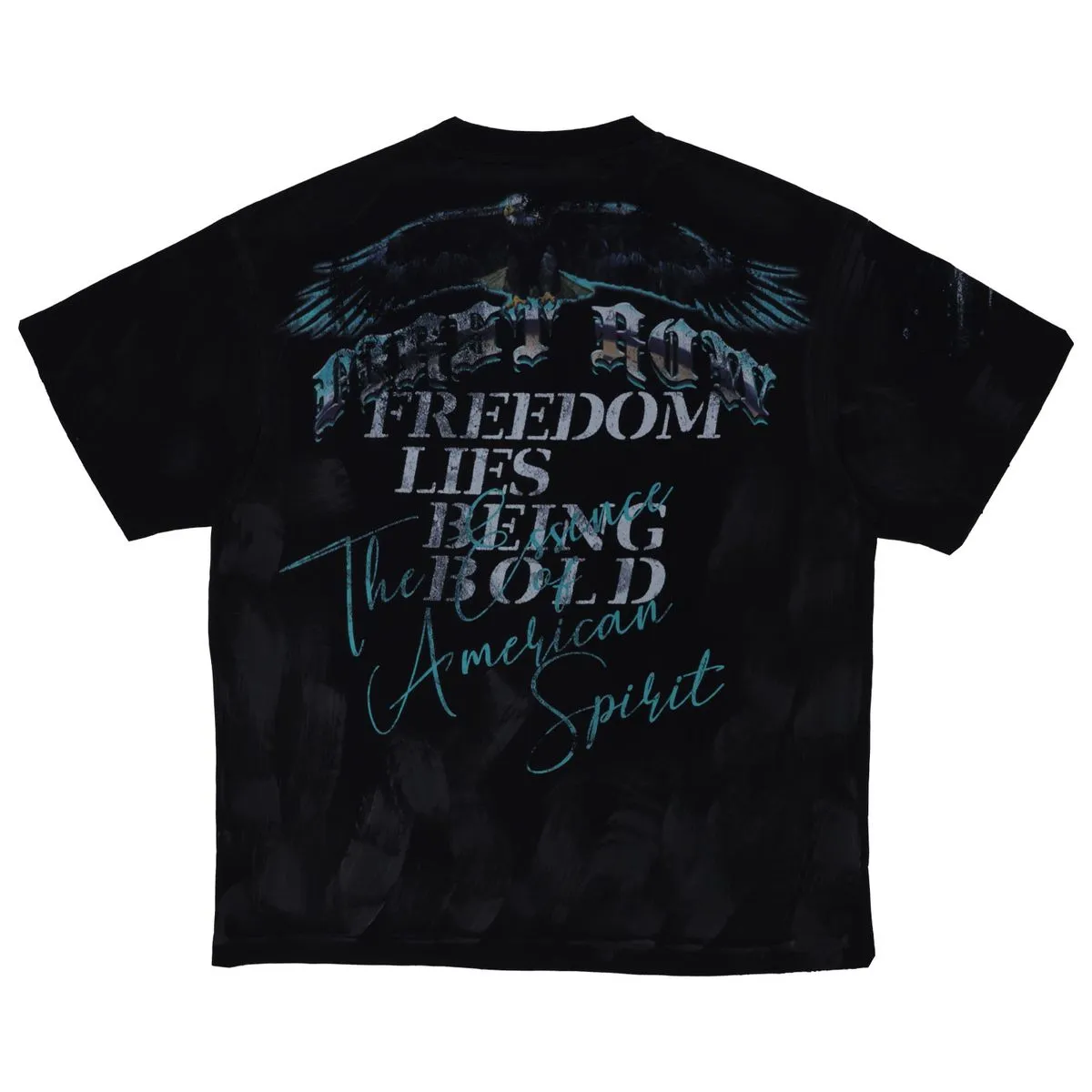 FIRST ROW Freedom Heavy Washed Graphic T-Shirt