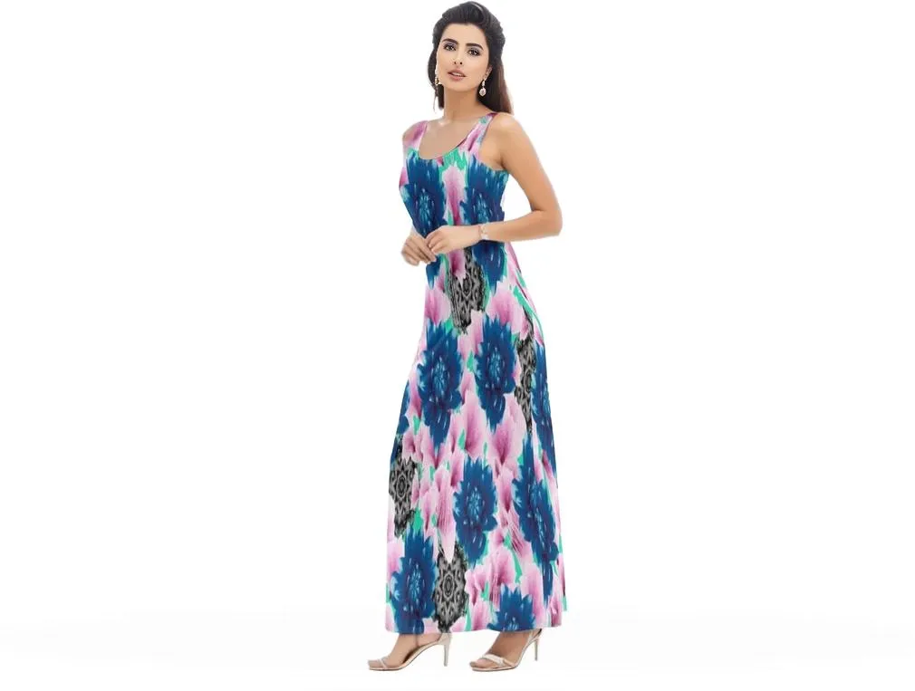 Floral Realm Vest Dress for Women