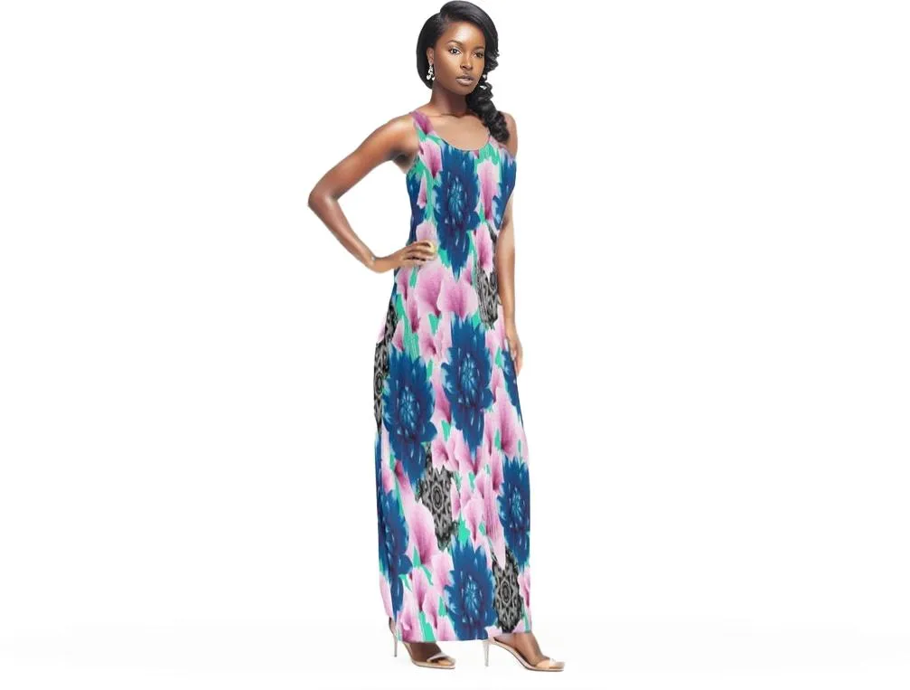 Floral Realm Vest Dress for Women