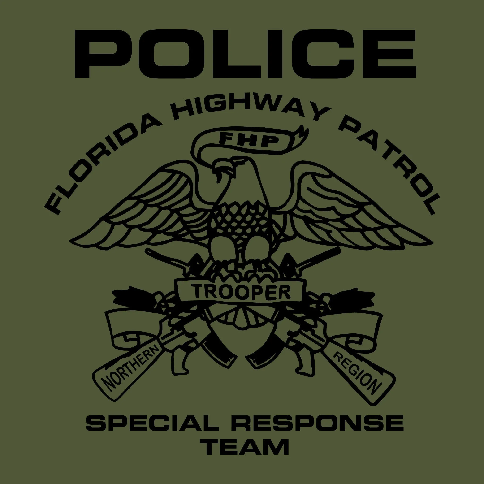 [FLORIDA HIGHWAY PATROL] SRT Utility Long Sleeve [GRN/BLK]