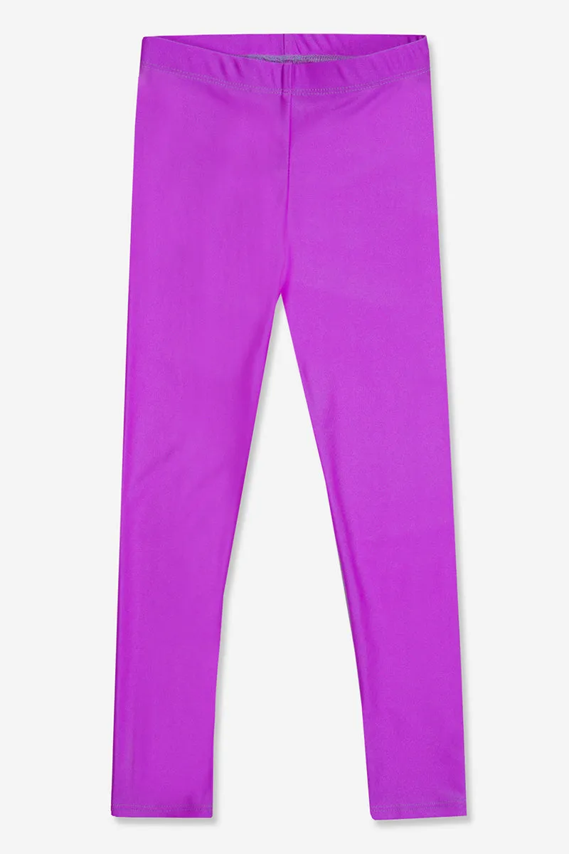 High Shine Long Legging - Neon Magenta