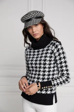 Holland Cooper Heritage Knit Jumper in Houndstooth