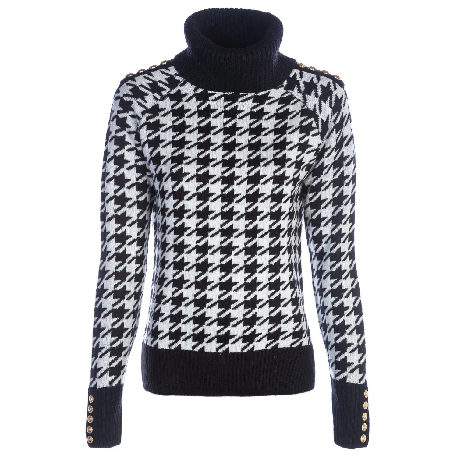 Holland Cooper Heritage Knit Ladies Jumper in Houndstooth