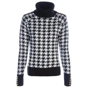 Holland Cooper Heritage Knit Ladies Jumper in Houndstooth