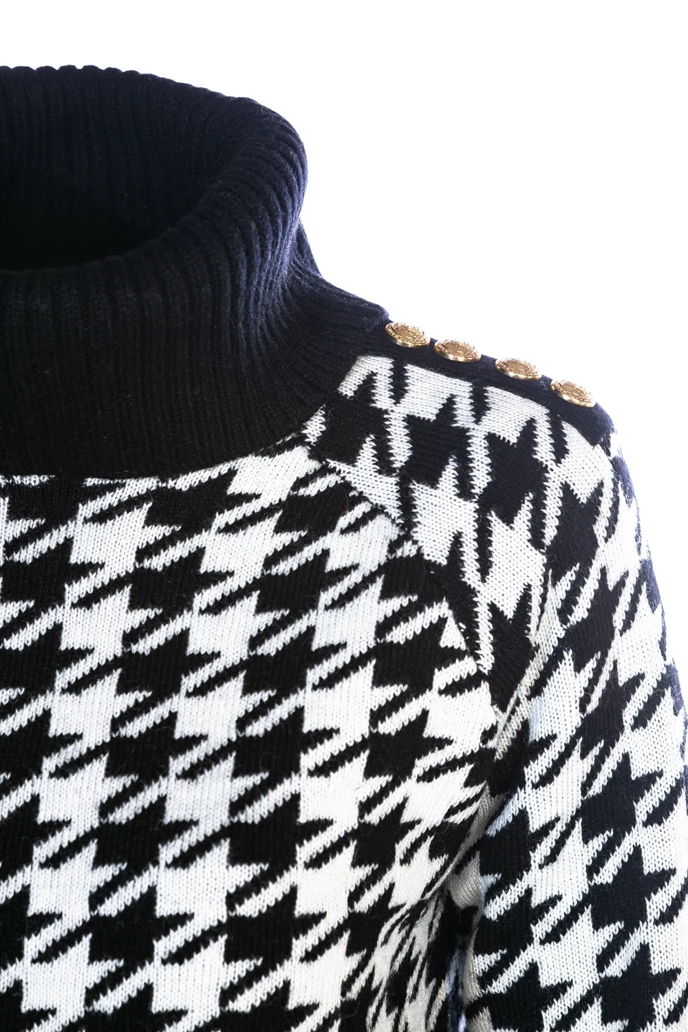 Holland Cooper Heritage Knit Ladies Jumper in Houndstooth