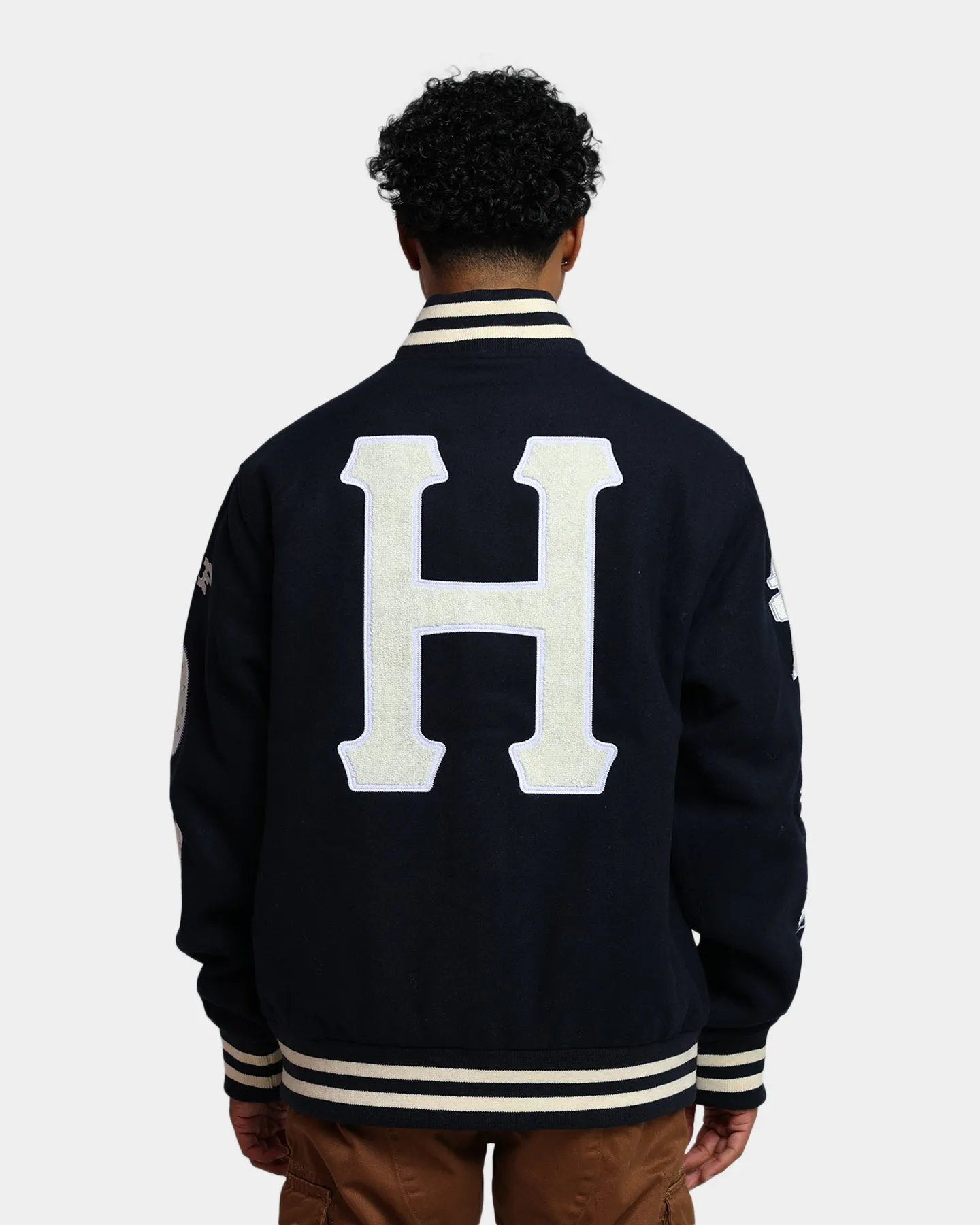 HUF 20 Year Classic H Varsity Jacket Navy