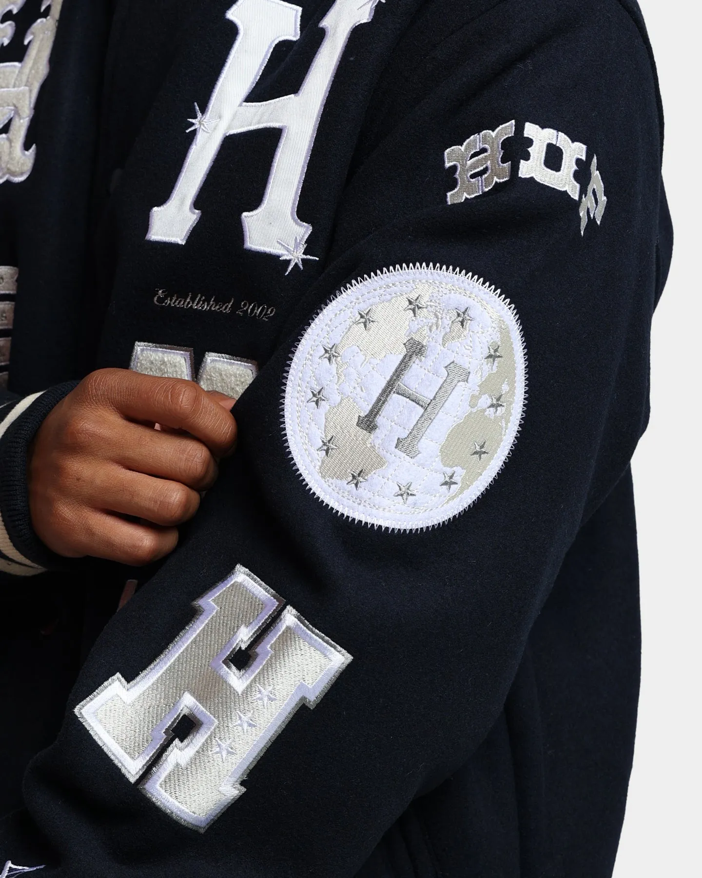 HUF 20 Year Classic H Varsity Jacket Navy