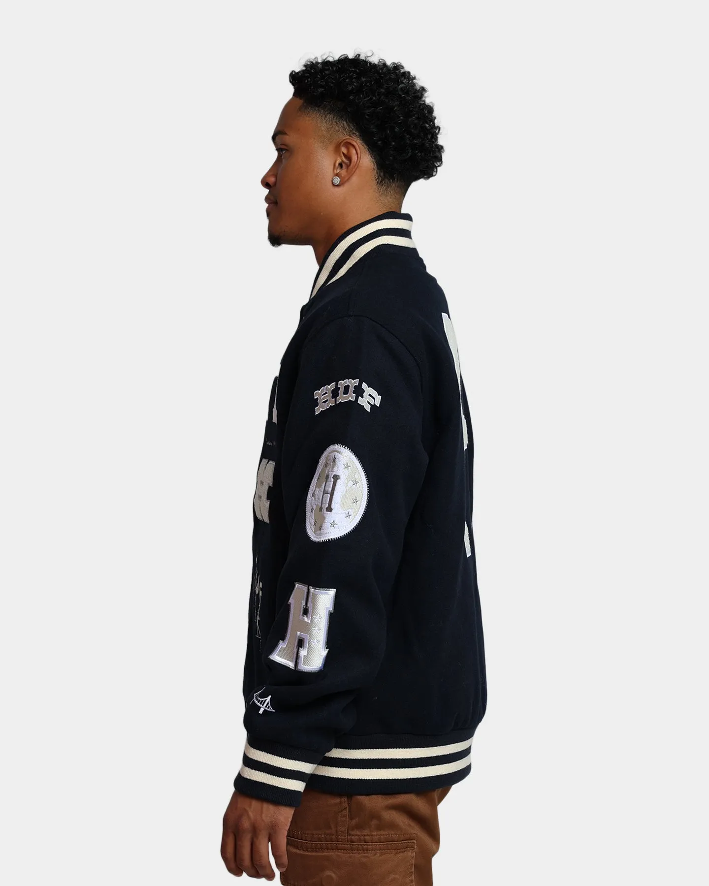 HUF 20 Year Classic H Varsity Jacket Navy