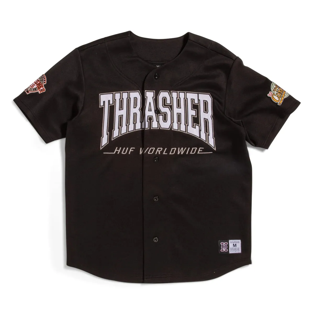 HUF x Thrasher Center Field Baseball Jersey