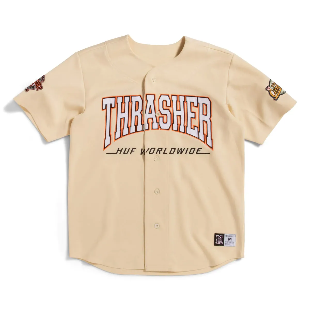 HUF x Thrasher Center Field Baseball Jersey