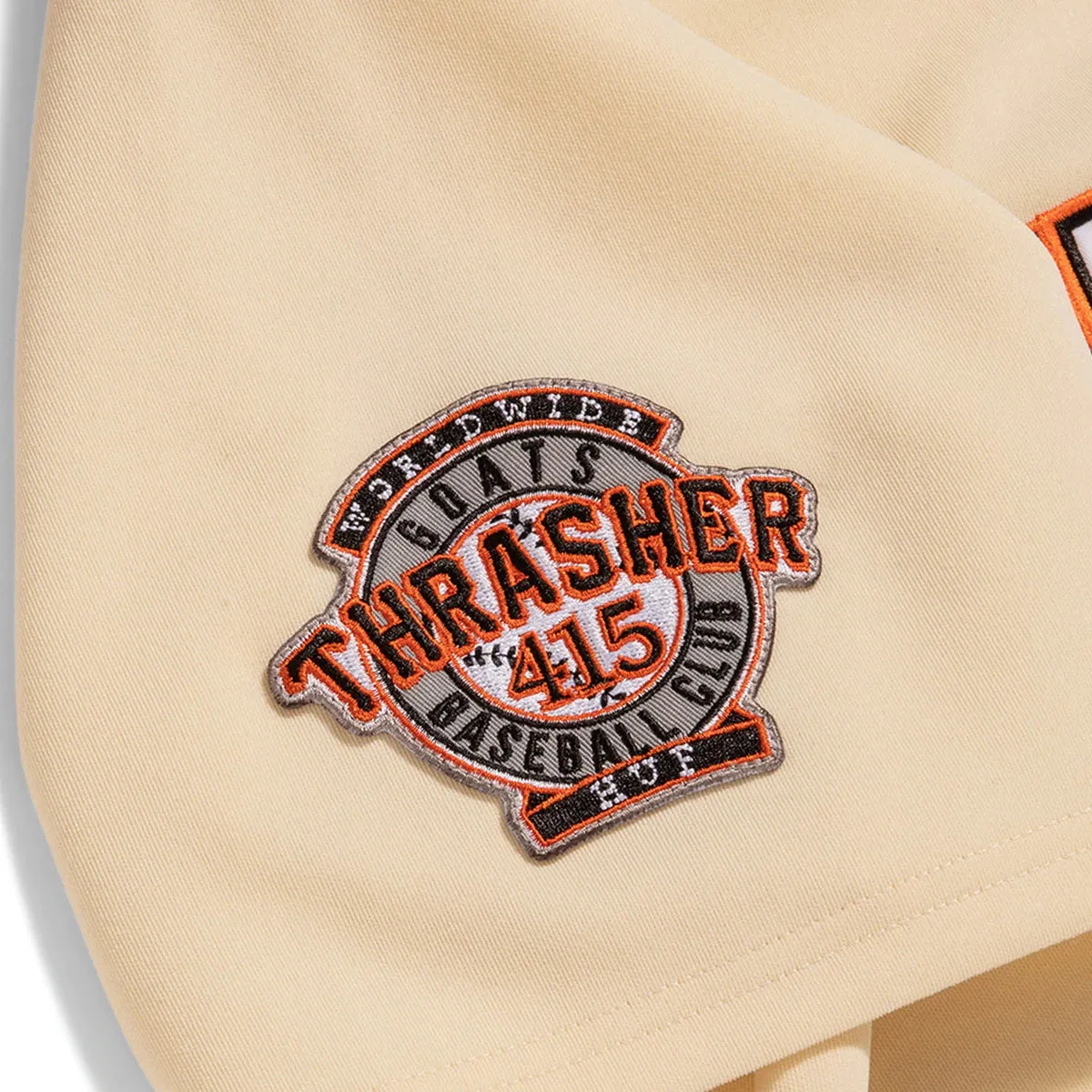 HUF x Thrasher Center Field Baseball Jersey