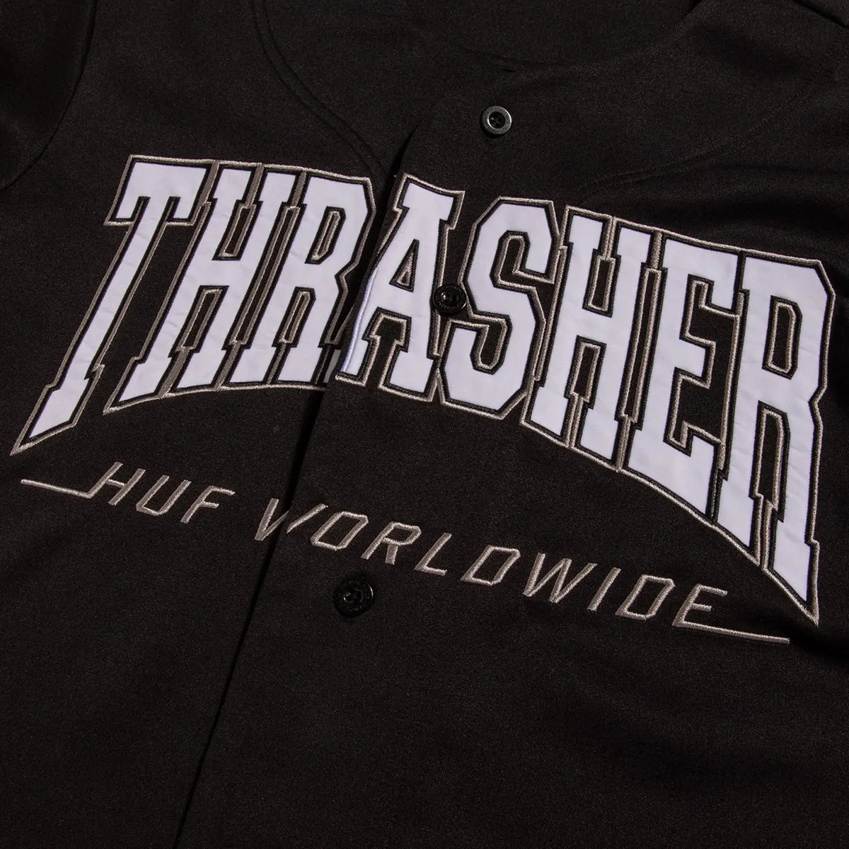 HUF x Thrasher Center Field Baseball Jersey