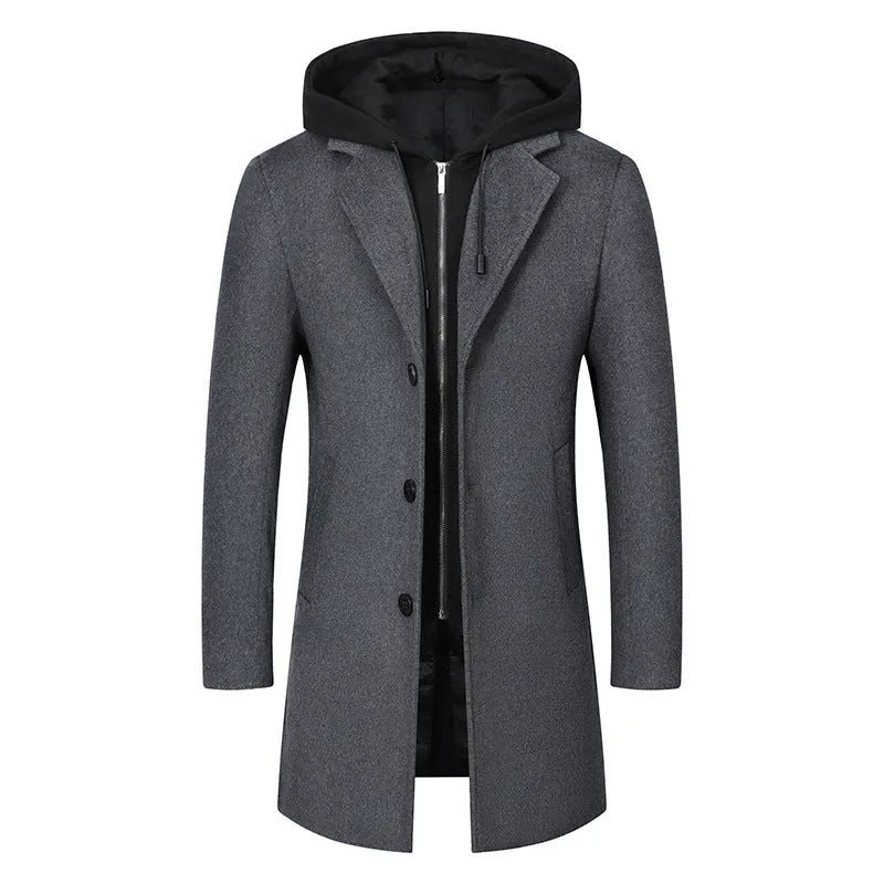 INSTOCK-Men's coat mid-length