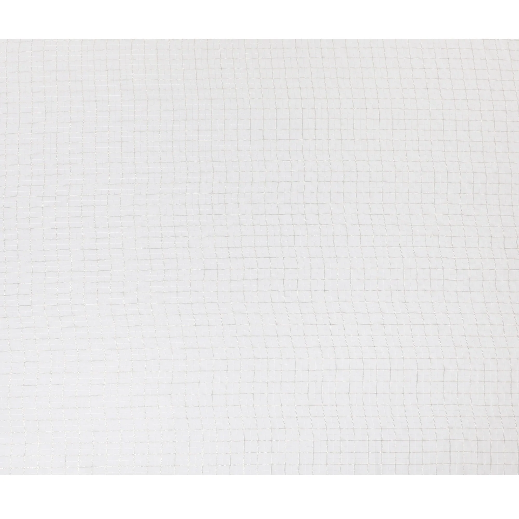 Ivory Silk Chiffon with Glistening Lurex Grid – Elegant Sheer Fabric-D19031