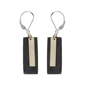 J & I Architectural Contrast Earrings