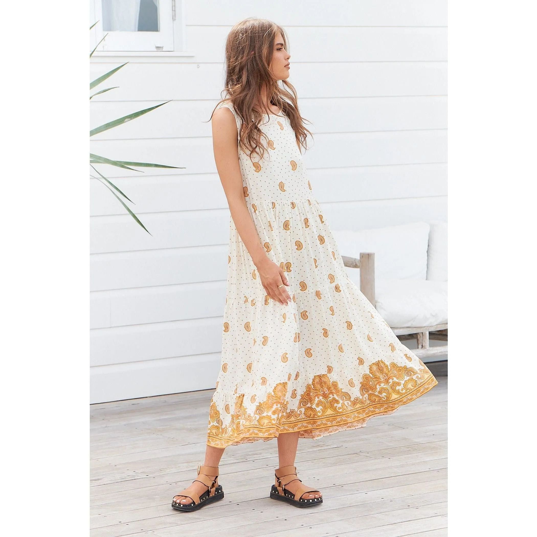 JAASE Sundown Print Ria Midi Dress