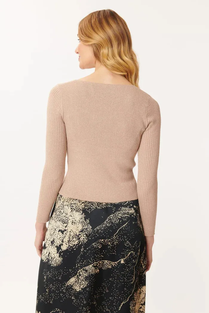 Jasmine knit Top - Champagne