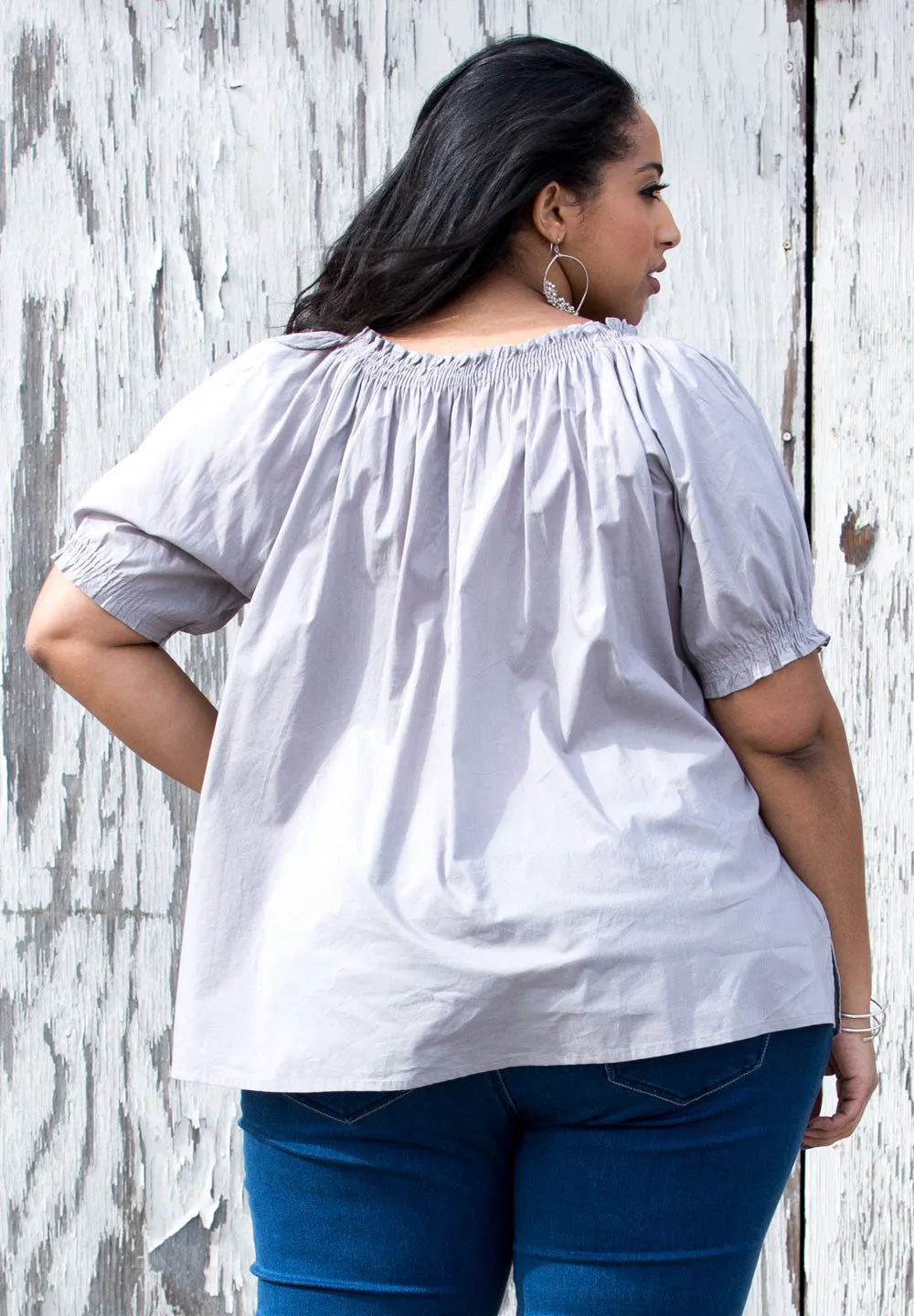 Josephine Peasant Top