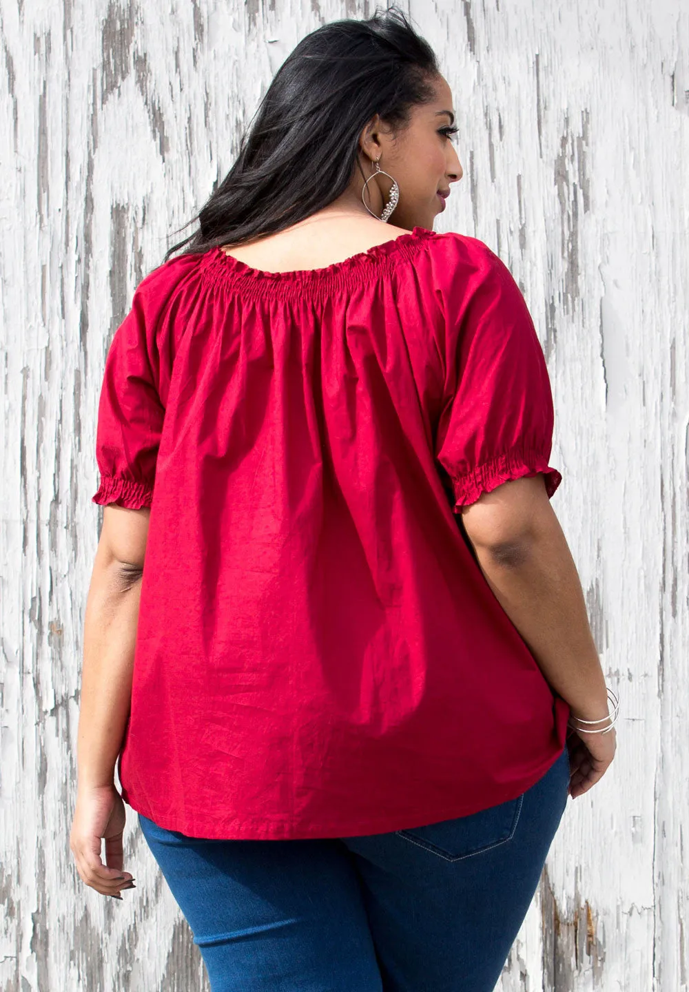 Josephine Peasant Top