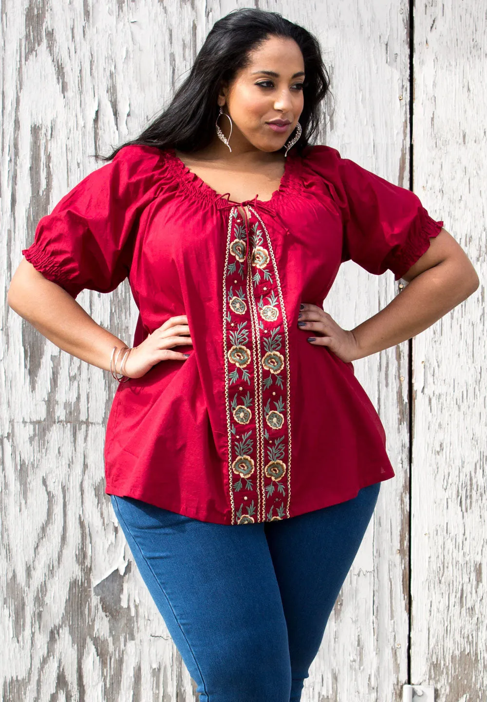 Josephine Peasant Top