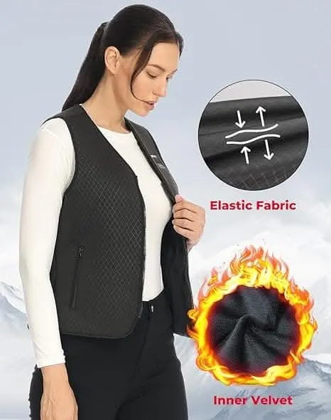 KEMIMOTO Women Heated Vest, Battery Pack Not Included