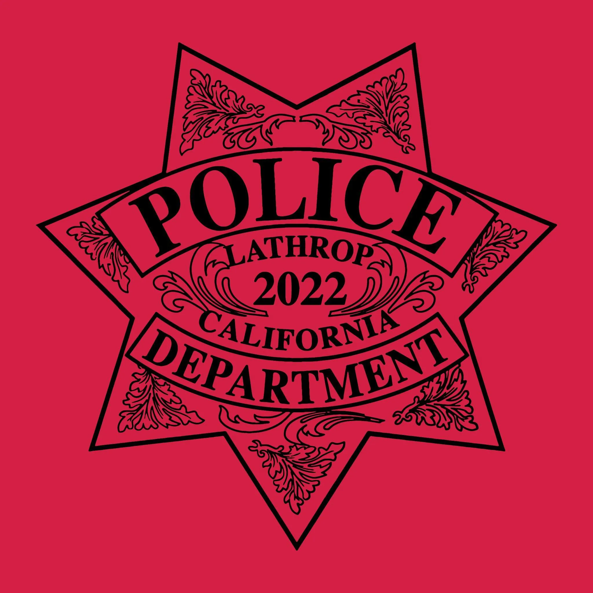 [LATHROP PD] Utility Shirt [RED/BLK]