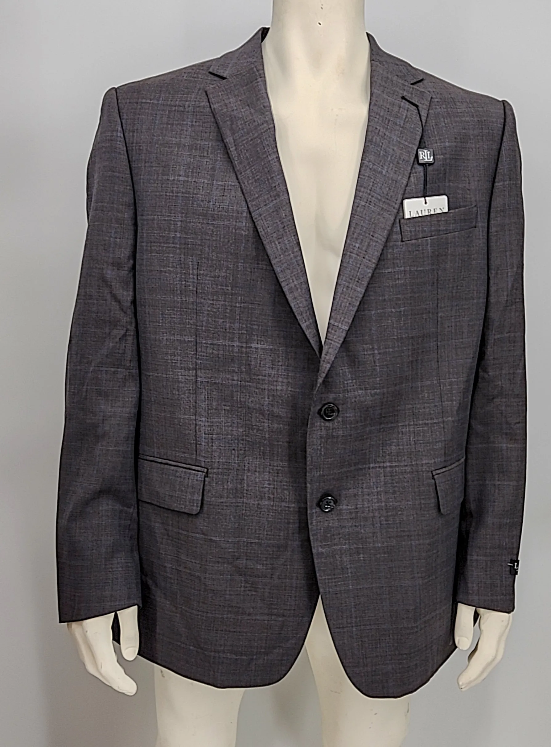 Lauren Ralph Lauren Mens UltraFlex Classic-Fit Wool Blend Sport Coat, Size 46L