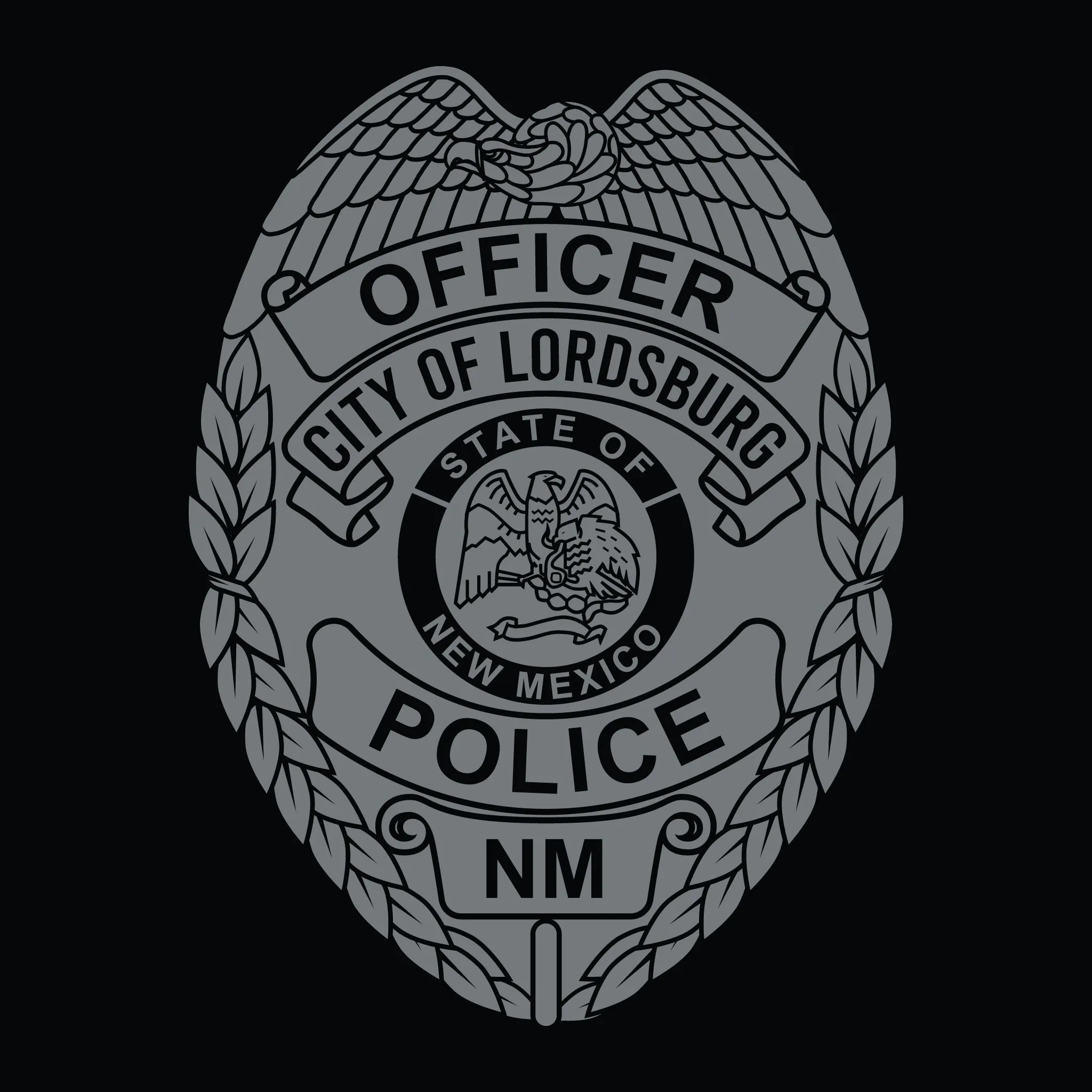 [LORDSBURG PD] Autism Awareness Utility Long Sleeve [BLK/GRY]