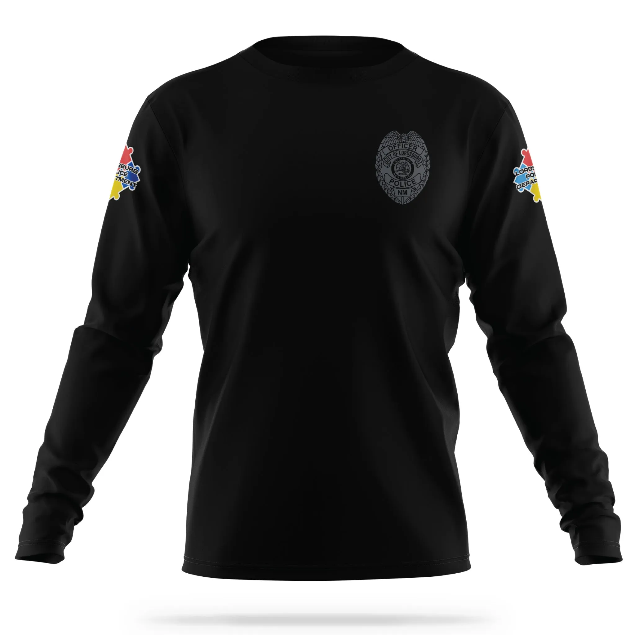 [LORDSBURG PD] Autism Awareness Utility Long Sleeve [BLK/GRY]