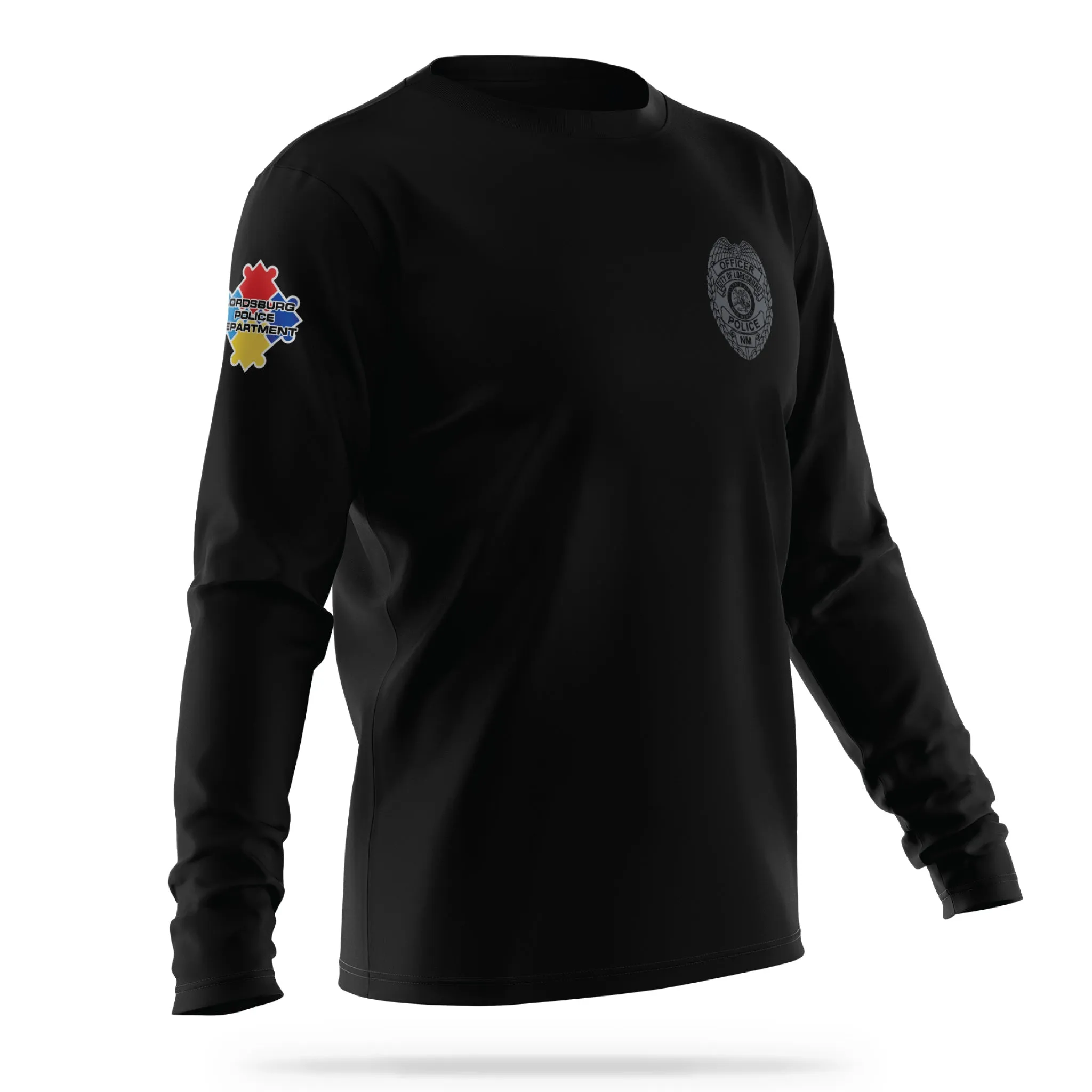 [LORDSBURG PD] Autism Awareness Utility Long Sleeve [BLK/GRY]