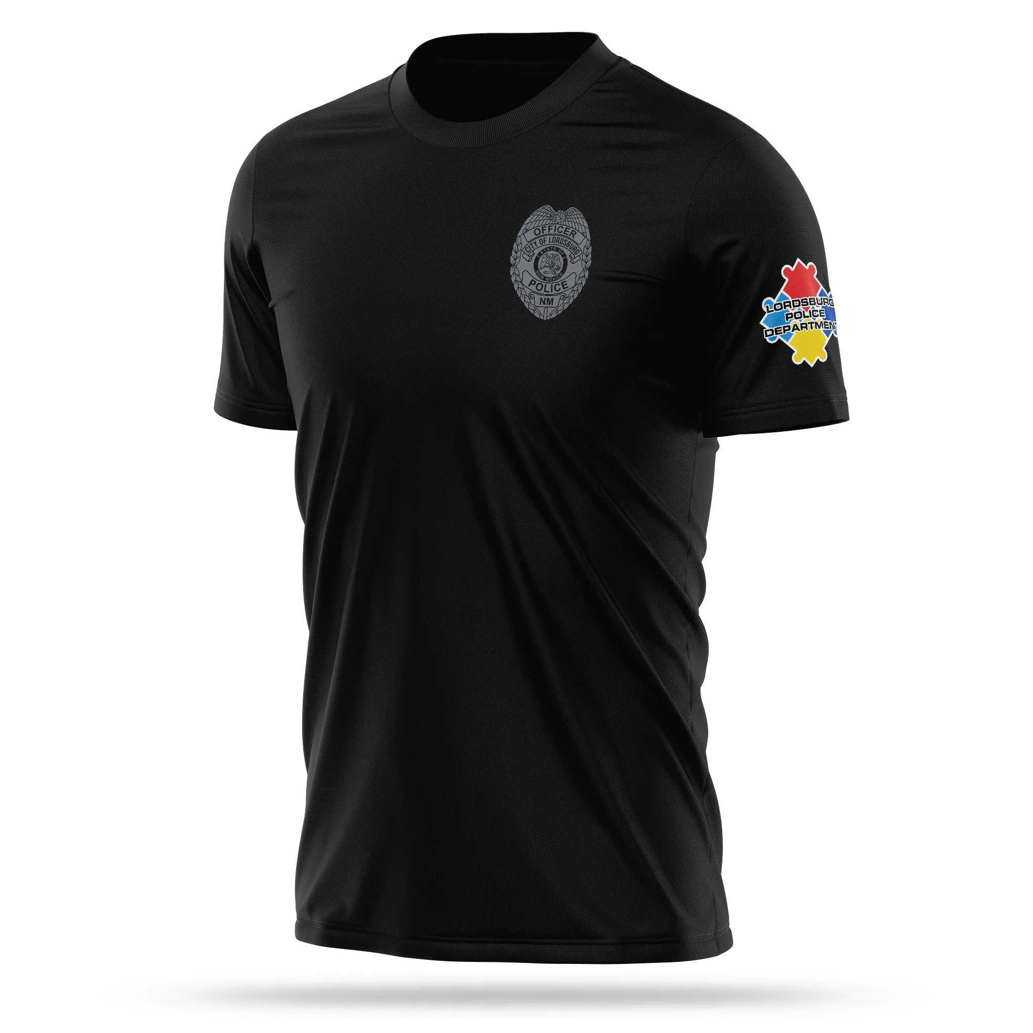 [LORDSBURG PD] Autism Awareness Utility Shirt [BLK/GRY]