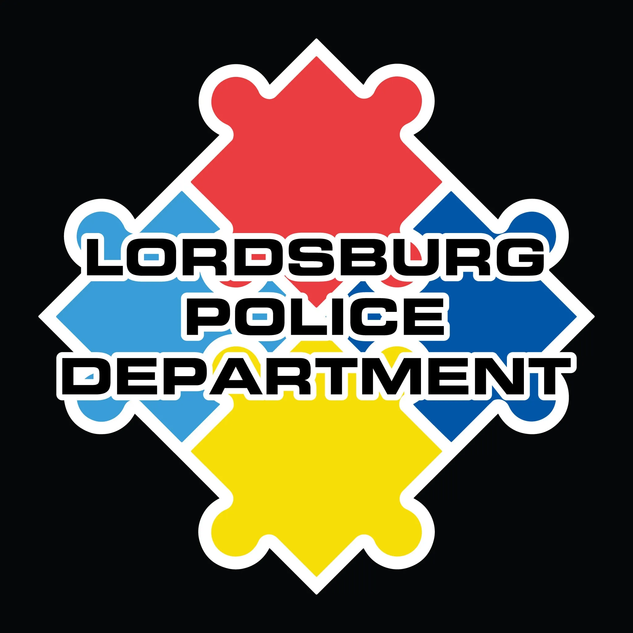 [LORDSBURG PD] Autism Awareness Utility Shirt [BLK/GRY]