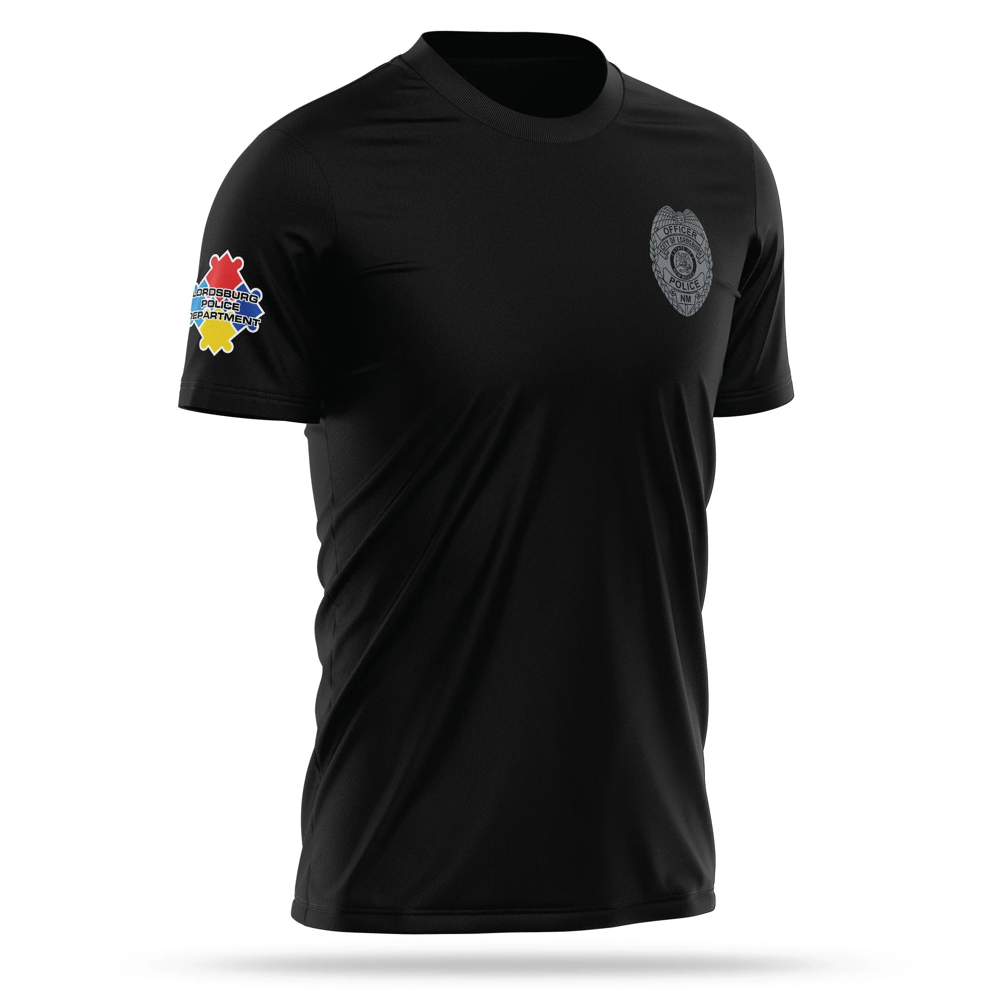 [LORDSBURG PD] Autism Awareness Utility Shirt [BLK/GRY]