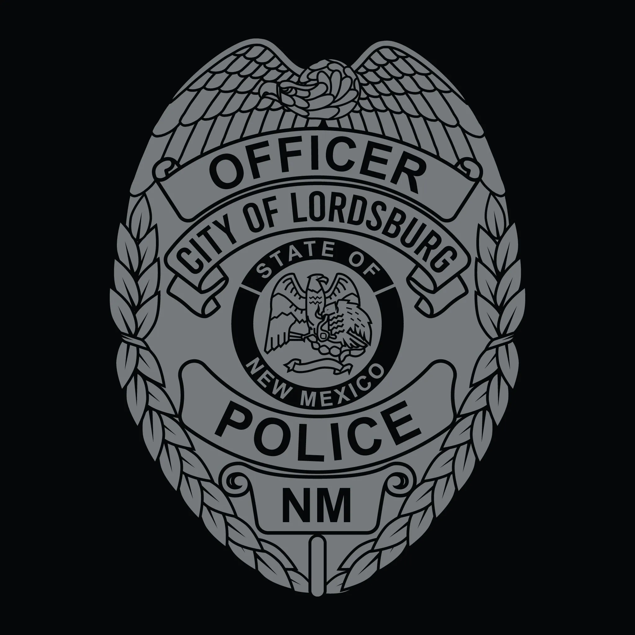 [LORDSBURG PD] Autism Awareness Utility Shirt [BLK/GRY]