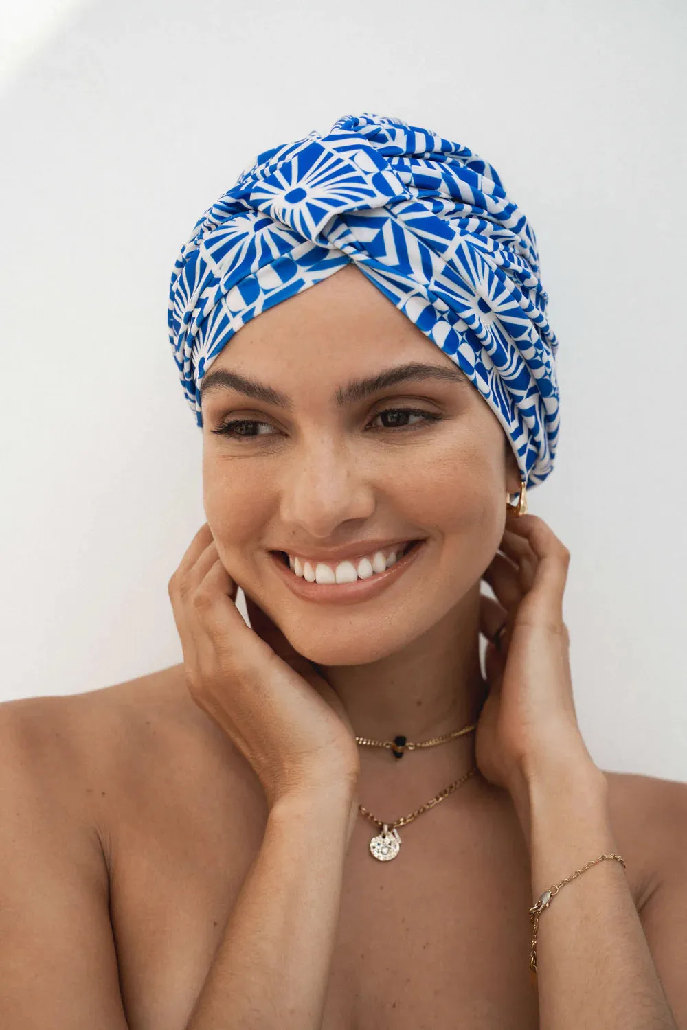 LOUVELLE - AMELIE shower cap - Mediterranean Sun