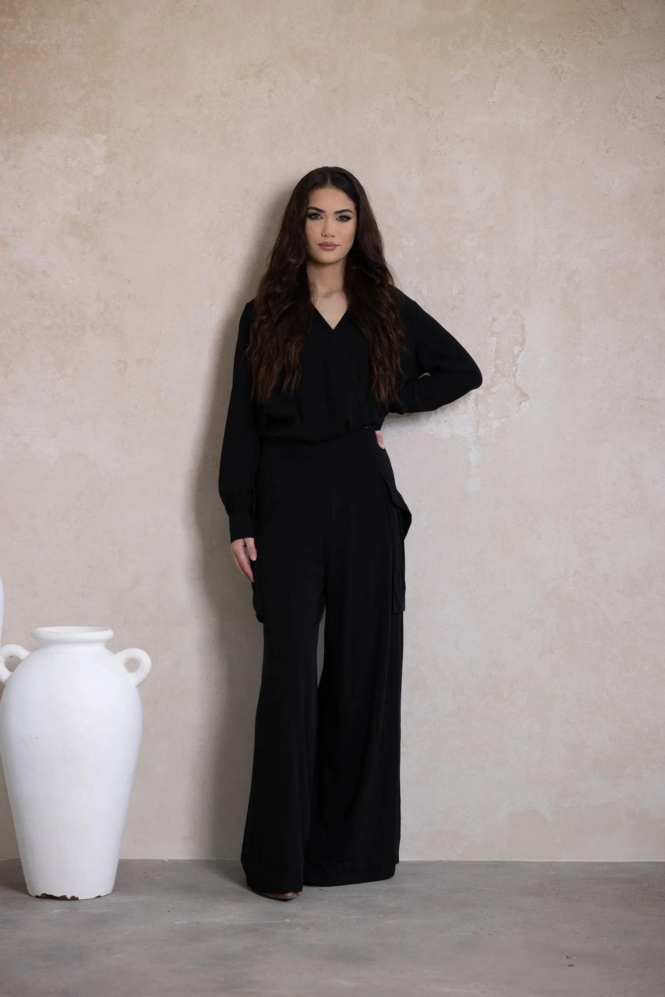 Lydia Pocket Wide Leg Pants