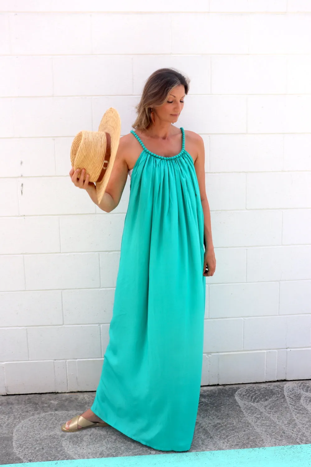 Mariah Maxi Dress In Summer Green