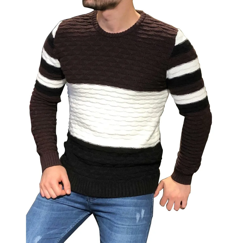 Men Striped Sweater