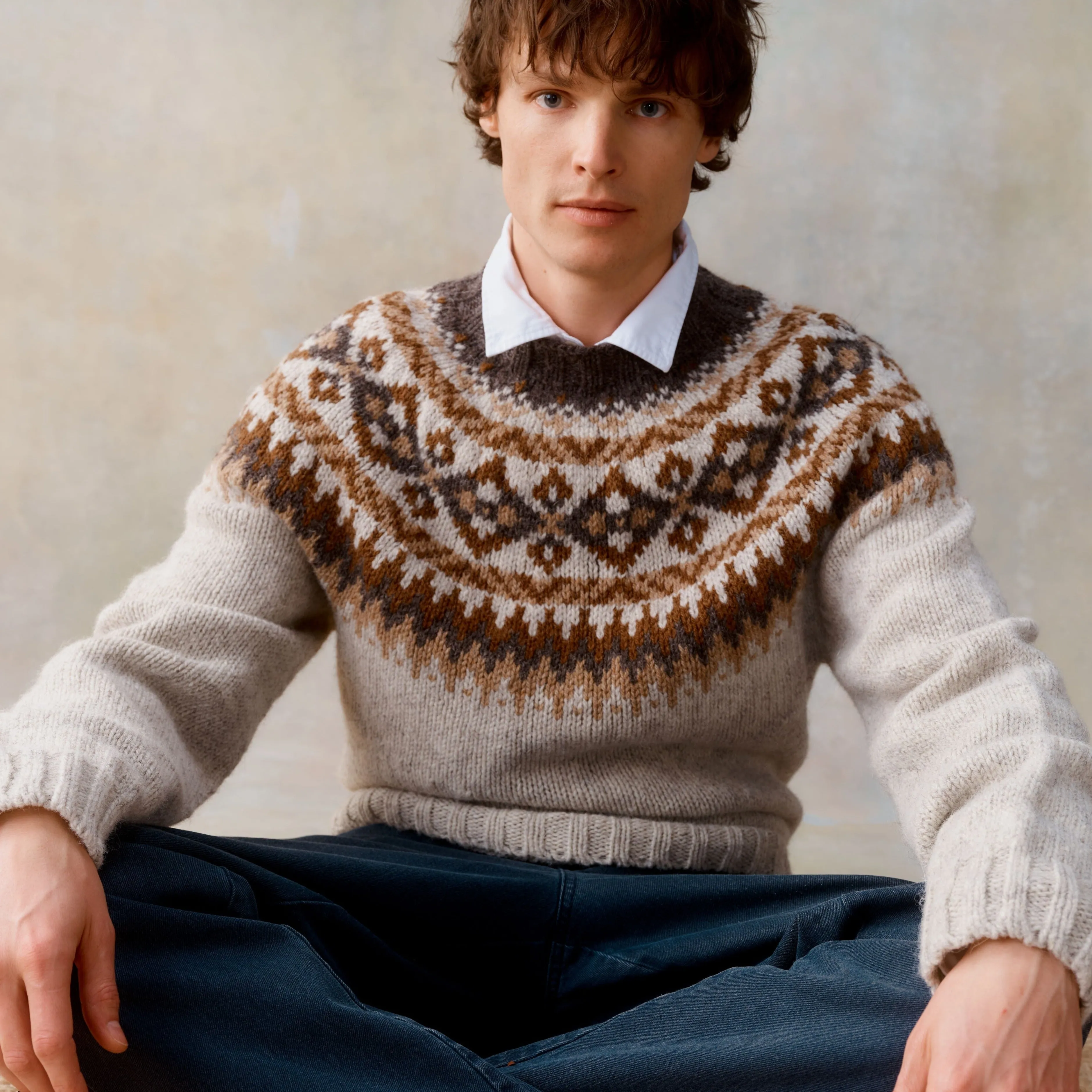 Men's Heritage Crew Neck Jumper - Portland