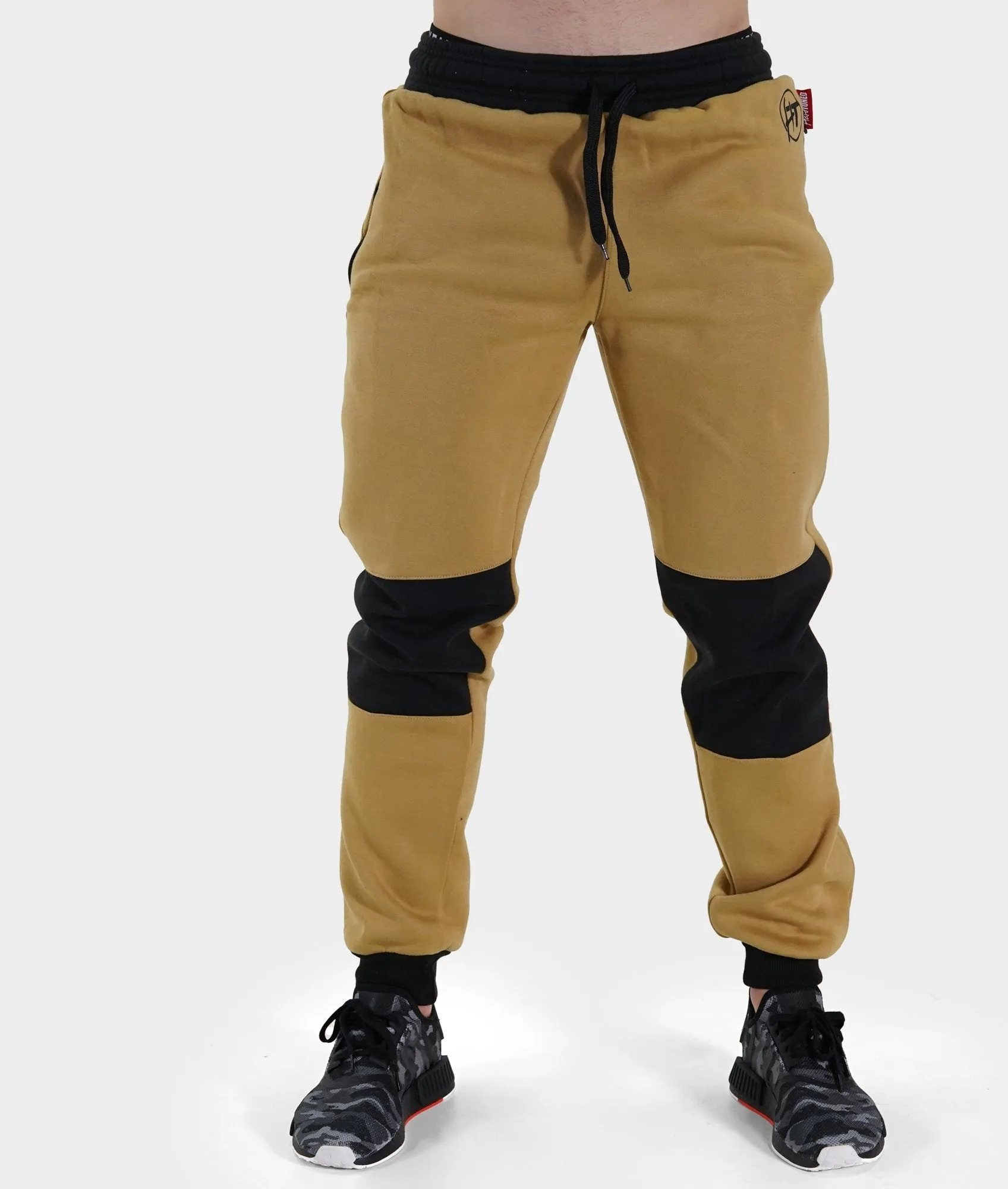 Mens Power Over Track Pants - Tan