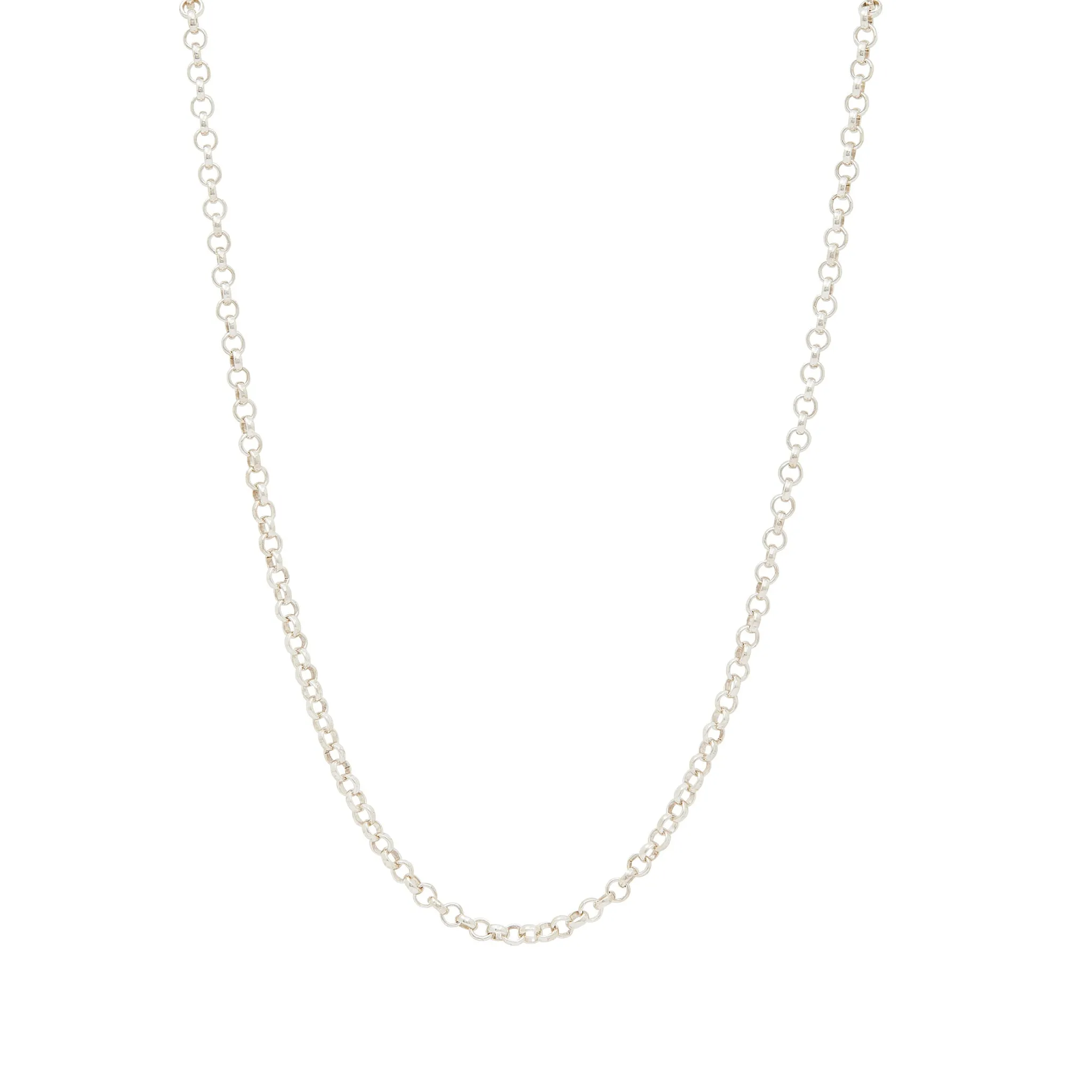 Men's Rolo Chain Necklace - Sterling Silver