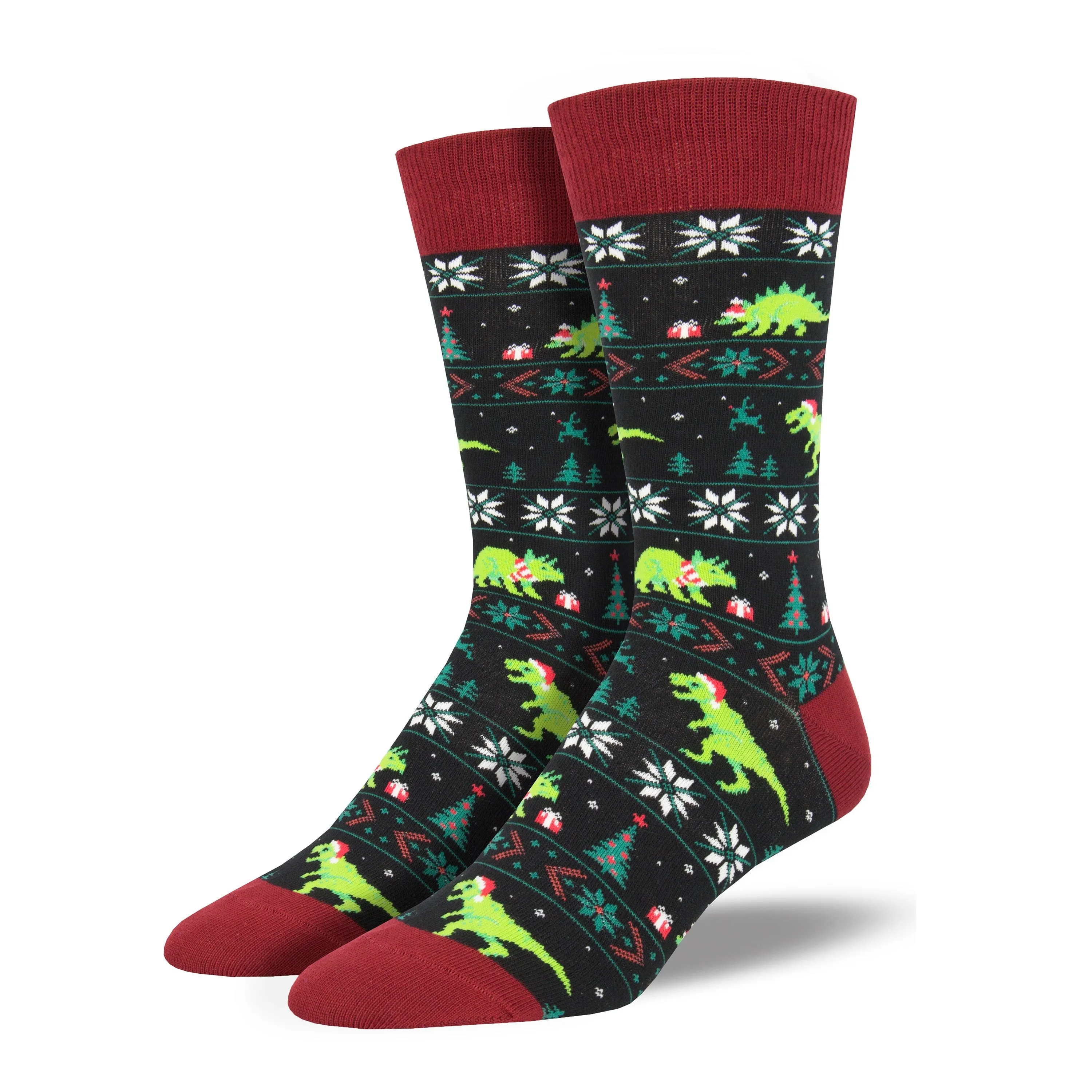 Men's Santasaurus Rex Socks