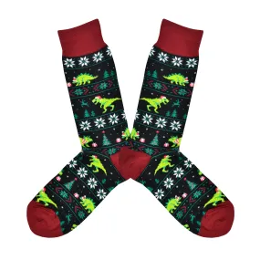 Men's Santasaurus Rex Socks