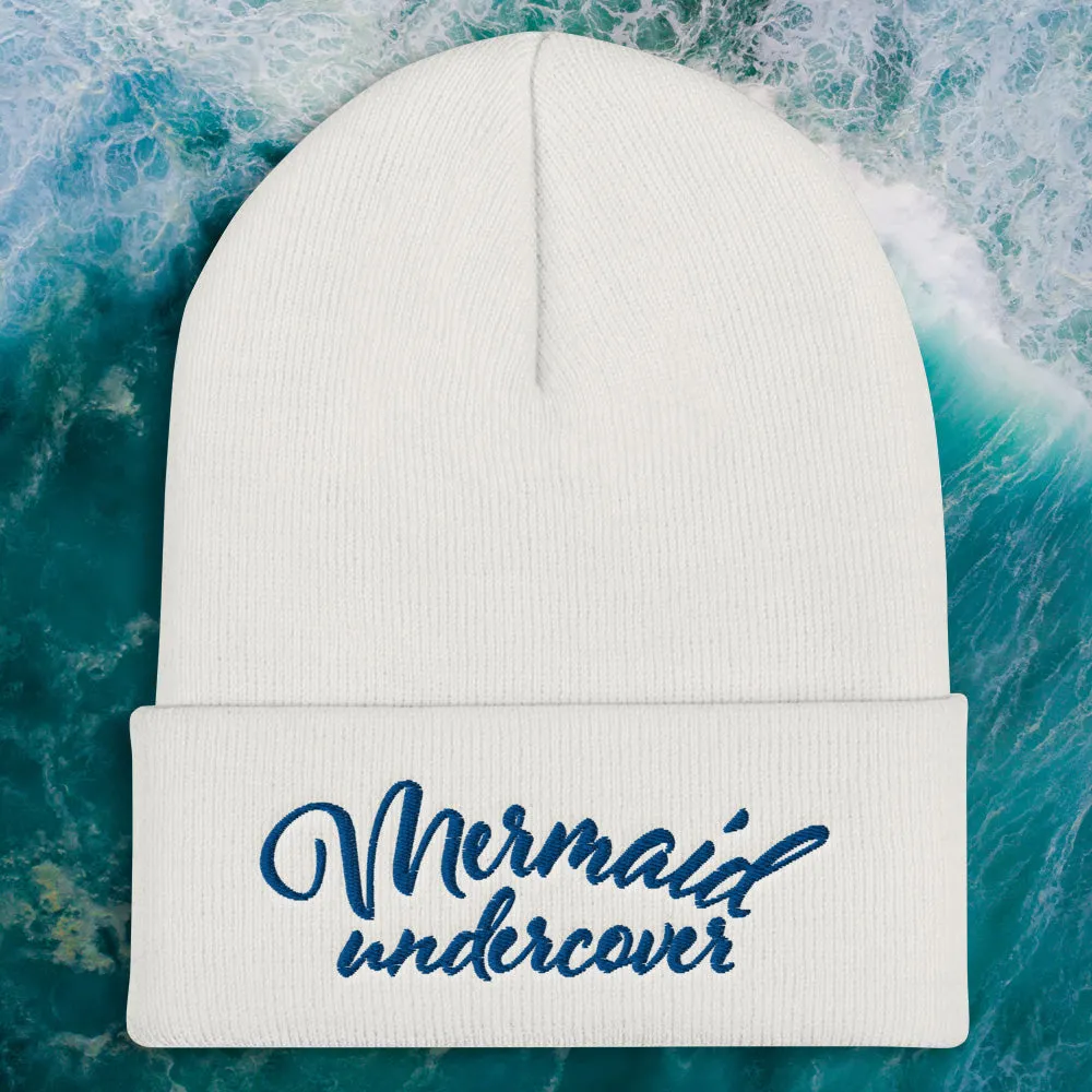 Mermaid and Mermen Embroidered Beanie