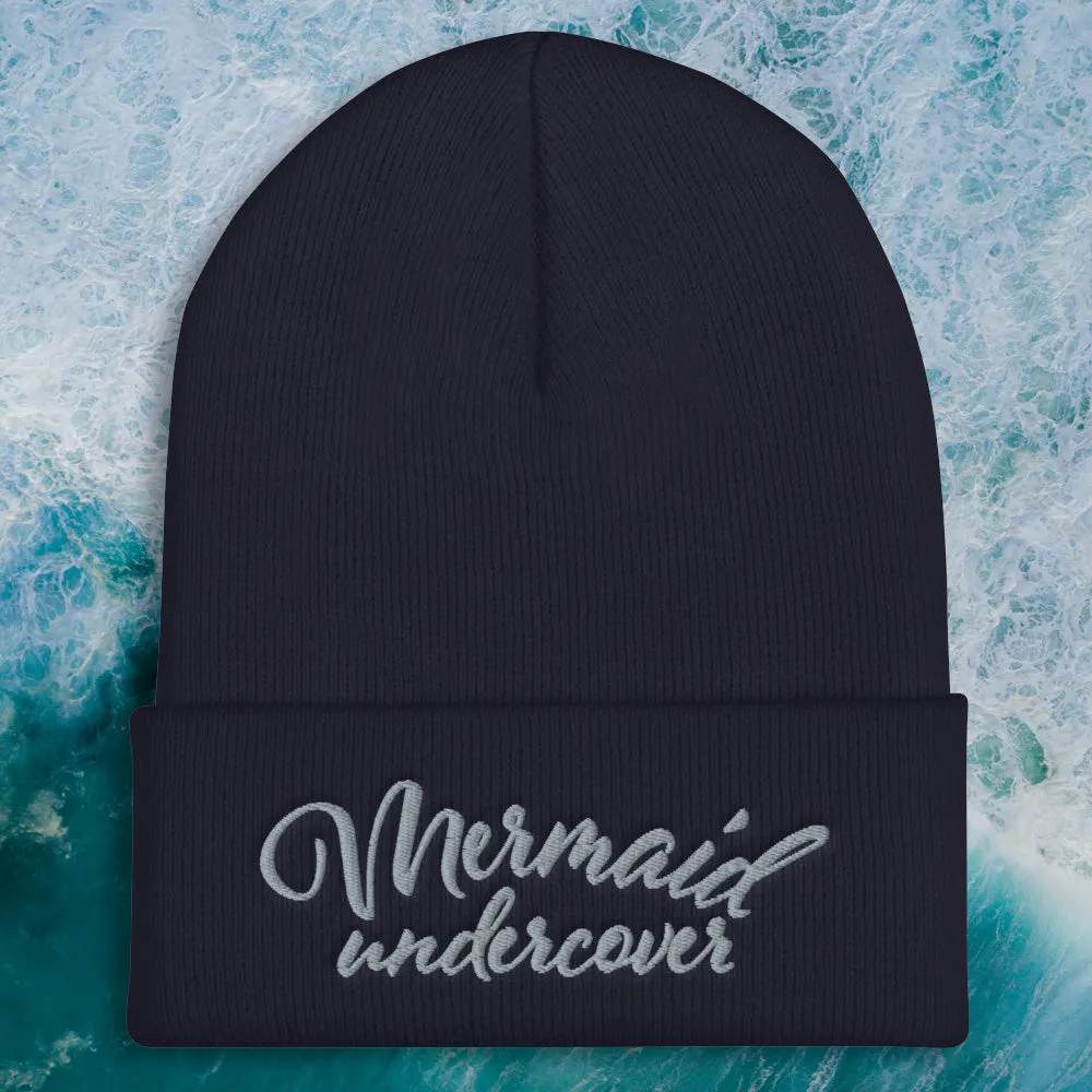 Mermaid and Mermen Embroidered Beanie