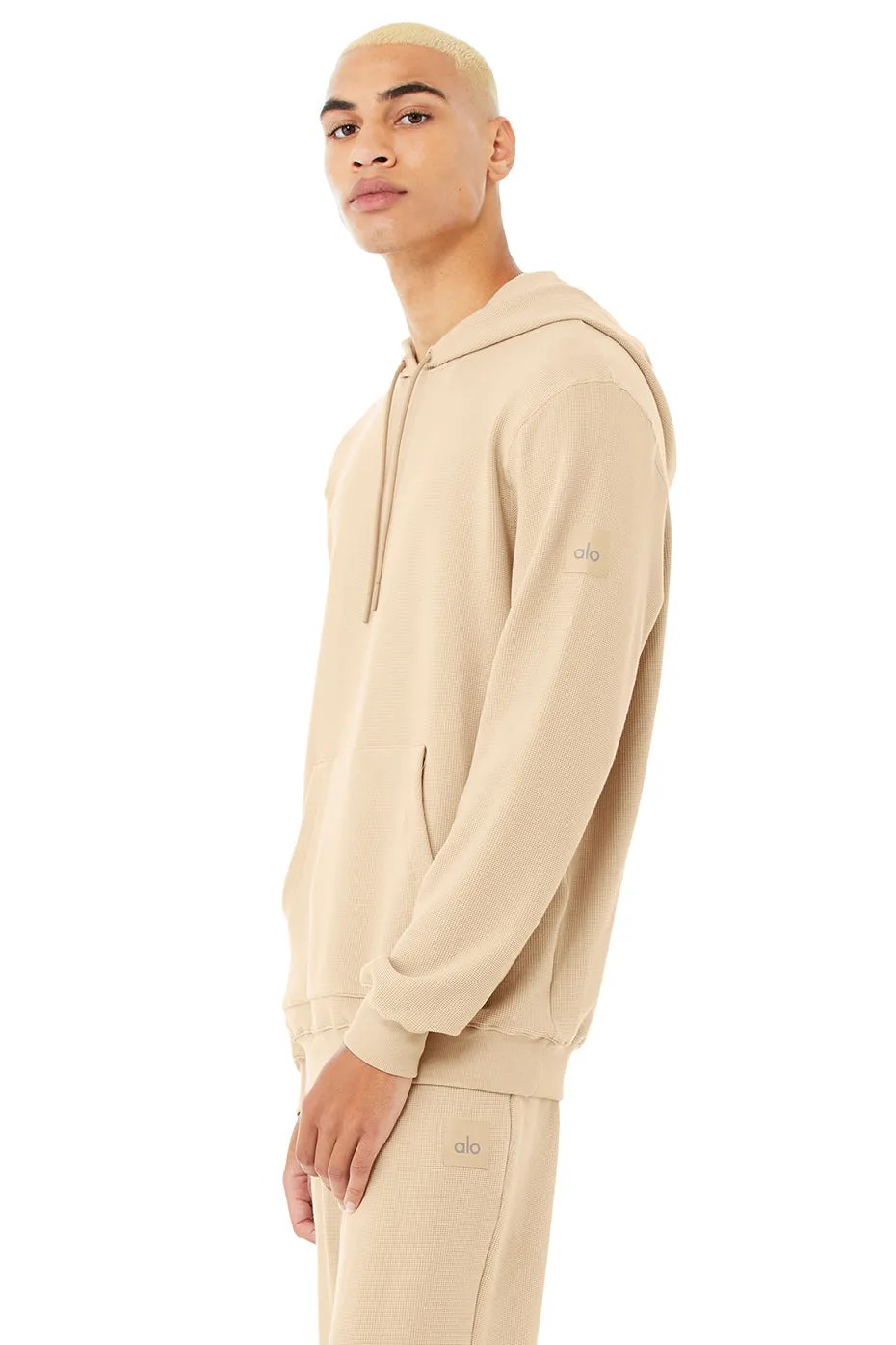 Micro Waffle Fast Break Hoodie - Sand Dune